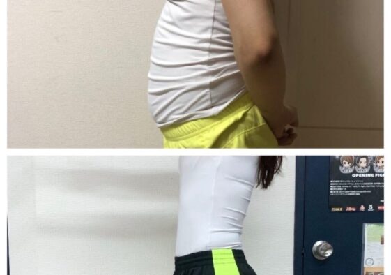 南森町のパーソナルジムSperanzaでトレーニングを継続されたお客様のビフォーアフター